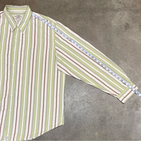 Vintage Polo Jeans Co Ralph Lauren Striped Button Shirt - Picture 7 of 8